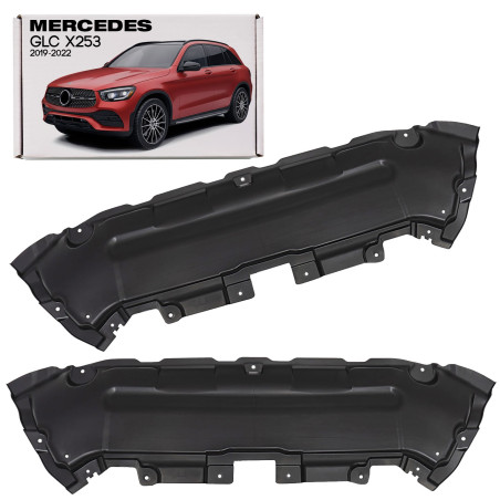 MERCEDES GLC X253 2019-2022 RESTYLING PIASTRA PER ANTERIORE PARAURTI PROTEZIONE MOTORE A2535240930 (