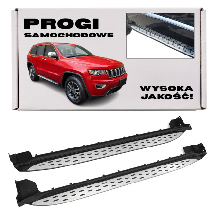 JEEP GRAND CHEROKEE IV WK2 2014-2021 RESTYLING PEDANE LATERALI SOTTOPORTA (Cod. AP-D984-6258F_A4x4)