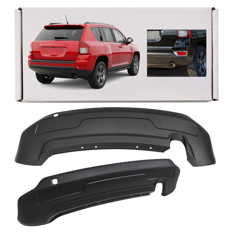 JEEP COMPASS E 2011-2017 SPOILER POSTERIORE PARAURTI 68109902AA (Cod. AP-E162-777F4_A4x4)