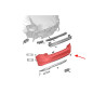 VOLKSWAGEN POLO MK6 VI 2017-2021 PRE-RESTYLING PARAURTI POSTERIORE 2G6807421A (Cod. AP-358F-63007_A4