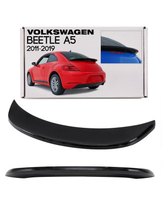 VOLKSWAGEN BEETLE A5 2011-2019 SPOILER POSTERIORE NERO VERNICIATO PIANO BLACK (Cod. AP-56640_A4x4)