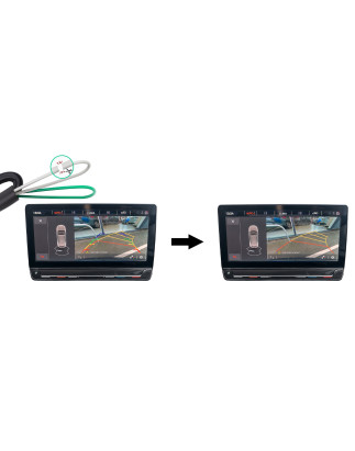 VW PASSAT CC 2008-2016 TELECAMERA POSTERIORE IN MANIGLIA PORTELLONE POSTERIORE FULL HD DINAMICI LINE