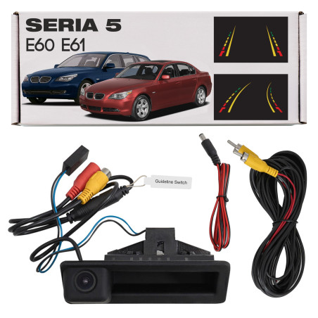 BMW SERIA 5 E60 E61 2003-2010 TELECAMERA POSTERIORE DINAMICI LINEE MANIGLIA PORTELLONE POSTERIORE (C