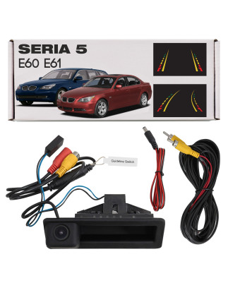 BMW SERIA 5 E60 E61 2003-2010 TELECAMERA POSTERIORE DINAMICI LINEE MANIGLIA PORTELLONE POSTERIORE (C