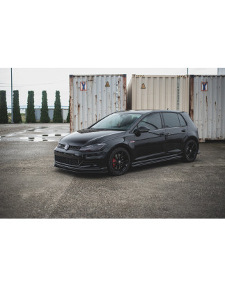 SPLITTER ANTERIORE street pro VW Golf 7 GTI TCR (Cod. M-VWGO7FGTITCRCNC-FD1B)