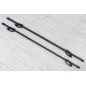 VOLKSWAGEN SHARAN II 7N 2010+ PORTAPACCHI TETTO TRAVERSE BASE 130 CM NERI IN ACCIAIO (Cod. AP-56704_