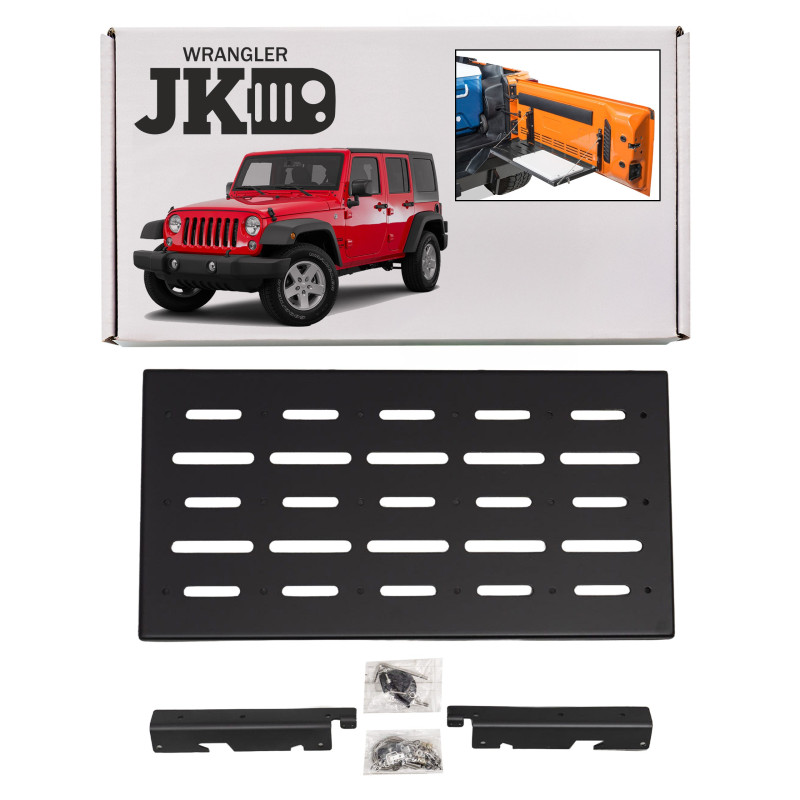 JEEP WRANGLER JK 2007-2018 CAPPELLIERA TAVOLO PORTELLONE BAGAGLIAIO LISCIA (Cod. AP-8FD0-47003_A4x4)