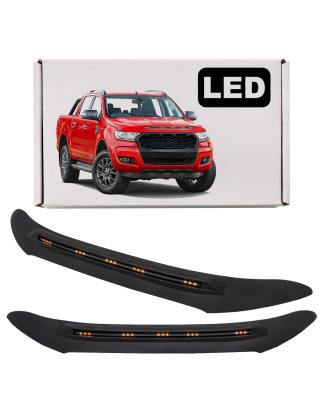 FORD RANGER T7 2016-2023 DEFLETTORE COFANO CON LED (Cod. AP-541B-88313_A4x4)