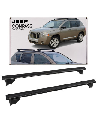 JEEP COMPASS E MK49 2007-2010 PRE-RESTYLING TRAVERSE TETTO TRASVERSALI NERI OE 82209622 (Cod. AP-625