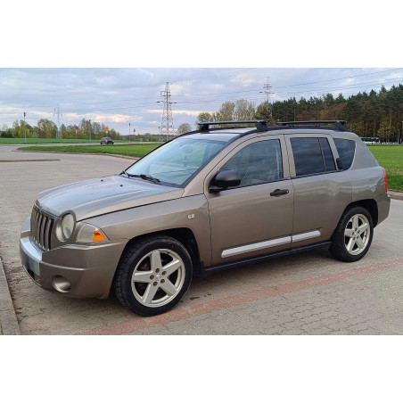 JEEP COMPASS E MK49 2007-2010 PRE-RESTYLING TRAVERSE TETTO TRASVERSALI NERI OE 82209622 (Cod. AP-625