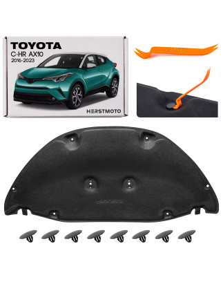 TOYOTA C-HR AX10 2016-2023 PANNELLO FONOASSORBENTE COFANO CON KIT CLIP 53341F4010 (Cod. AP-397D-125E