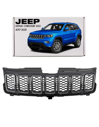 JEEP GRAND CHEROKEE IV WK2 2017-2021 DOPO IL SECONDO RESTYLING MASCHERINA ANTERIORE CROMATO 68258419