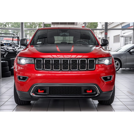 JEEP GRAND CHEROKEE IV WK2 2017-2021 DOPO IL SECONDO RESTYLING MASCHERINA ANTERIORE CROMATO 68258419