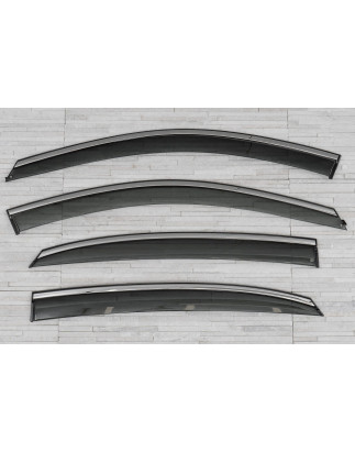 FORD FOCUS MK3 III 2010-2018 berlina DEFLETTORI PER FINESTRINI (Cod. AP-2E17-6683E_A4x4)