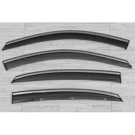 FORD FOCUS MK3 III 2010-2018 berlina DEFLETTORI PER FINESTRINI (Cod. AP-2E17-6683E_A4x4)