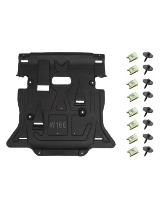 MERCEDES ML W166 2011-2015 IN TESSUTO PIASTRA PROTEZIONE MOTORE CON KIT VITI A1665200723 (Cod. AP-52