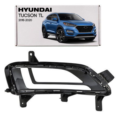 HYUNDAI TUCSON III TL 2018-2020 RESTYLING CORNICE FENDINEBBIA GRIGLIA PARAURTI ANTERIORE DESTRA 8652