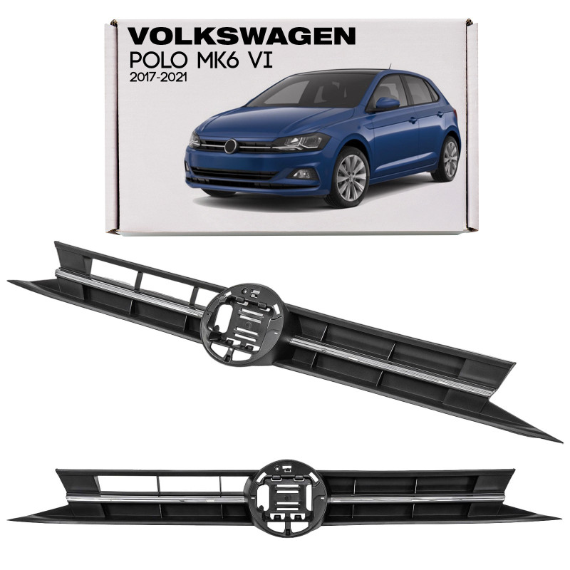 VOLKSWAGEN POLO MK6 VI 2017-2021 PRE-RESTYLING MASCHERINA RADIATORE MASCHERINA ANTERIORE 2G0853651N 