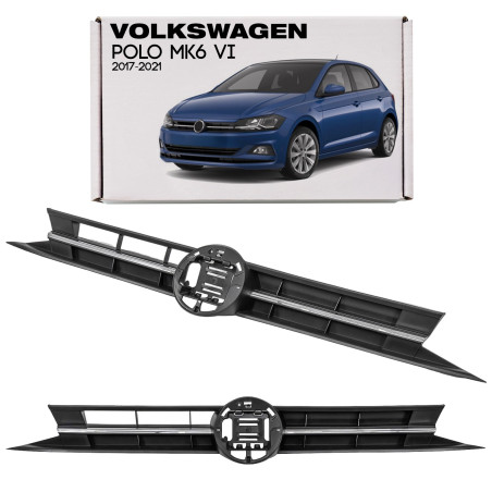 VOLKSWAGEN POLO MK6 VI 2017-2021 PRE-RESTYLING MASCHERINA RADIATORE MASCHERINA ANTERIORE 2G0853651N 