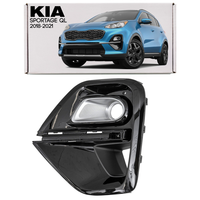 KIA SPORTAGE IV QL 2018-2021 RESTYLING CORNICE FARI FENDINEBBIA GRIGLIA PARAURTI ANTERIORE SINISTRA 