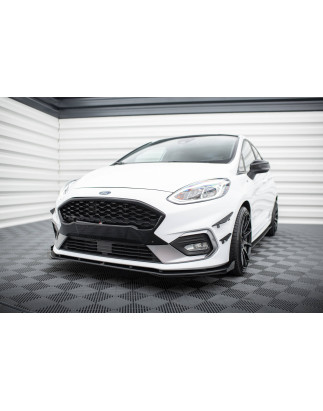 SPLITTER ANTERIORE street pro + Flaps Ford Fiesta Mk8 ST / ST-Line (Cod. M-FOFI8STCNC-FD1B+FSF1G)