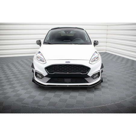 SPLITTER ANTERIORE street pro + Flaps Ford Fiesta Mk8 ST / ST-Line (Cod. M-FOFI8STCNC-FD1B+FSF1G)