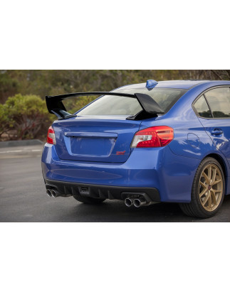 SUBARU IMPREZA WRX 2012-2018 SPOILER POSTERIORE STILE STI NERO VERNICIATO PIANO BLACK (Cod. AP-B470-