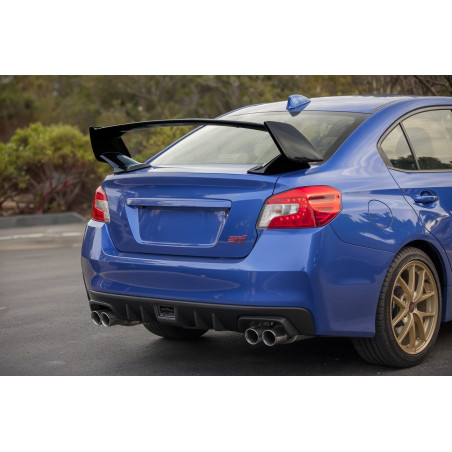 SUBARU IMPREZA WRX 2012-2018 SPOILER POSTERIORE STILE STI NERO VERNICIATO PIANO BLACK (Cod. AP-B470-