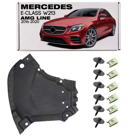 MERCEDES E-CLASS W213 2016-2020 CON PACCHETTO AMG LINE PRE-RESTYLING PROTEZIONE INFERIORE ANTERIORE 