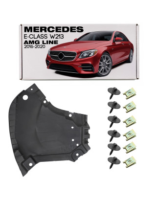 MERCEDES E-CLASS W213 2016-2020 CON PACCHETTO AMG LINE PRE-RESTYLING PROTEZIONE INFERIORE ANTERIORE 