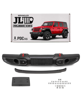 JEEP WRANGLER JL 2018+ PARAURTI ANTERIORE IN PLASTICA RUBICON 6XPDC 6BU44RXFAB (Cod. AP-386F-1562F_A