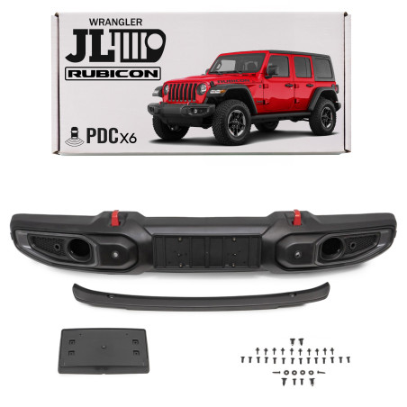 JEEP WRANGLER JL 2018+ PARAURTI ANTERIORE IN PLASTICA RUBICON 6XPDC 6BU44RXFAB (Cod. AP-386F-1562F_A