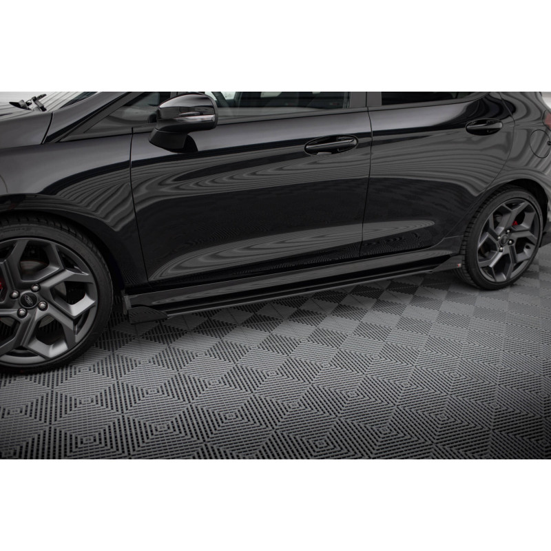 Diffusori minigonne street pro + Flaps Ford Fiesta  ST / ST-Line Mk8 (Cod. M-FOFI8STCNC-SD2B+SF1G)