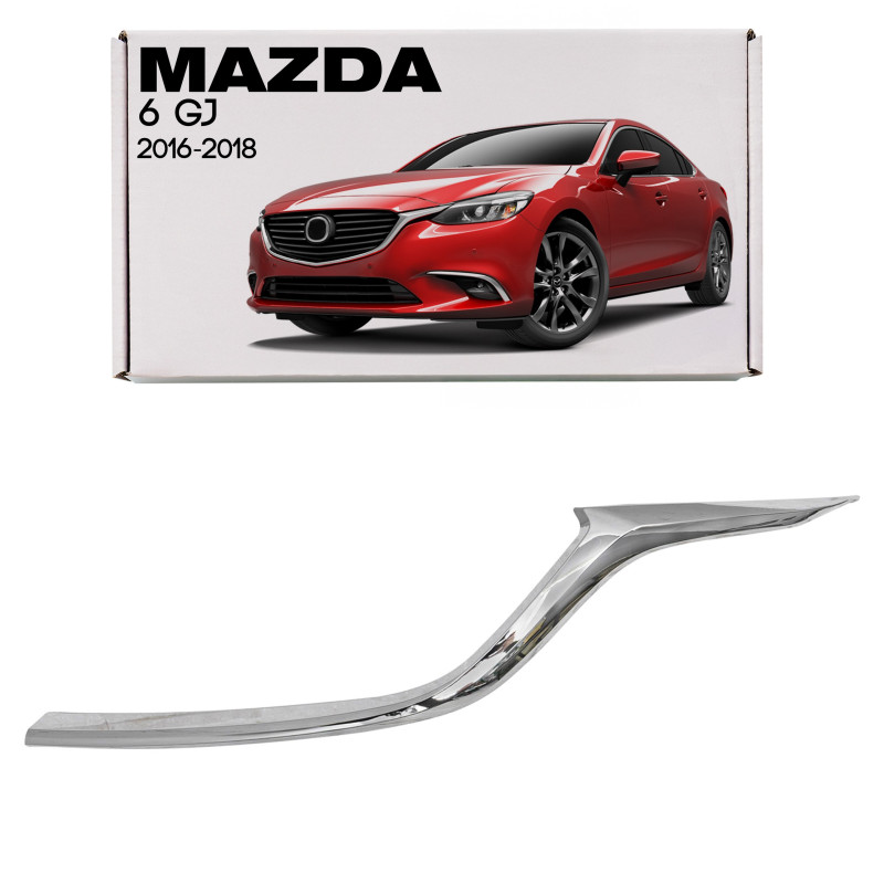 MAZDA 6 III GJ 2016-2018 PO PRIMO RESTYLING MODANATURA CROMATA GRIGLIA RADIATORE SINISTRA G46L507K1 