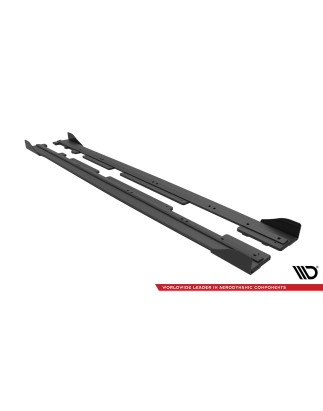 Diffusori minigonne street pro + Flaps Ford Fiesta  ST / ST-Line Mk8 (Cod. M-FOFI8STCNC-SD2B+SF1G)