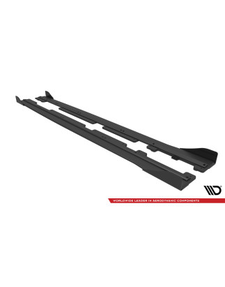 Diffusori minigonne street pro + Flaps Ford Fiesta  ST / ST-Line Mk8 (Cod. M-FOFI8STCNC-SD2B+SF1G)
