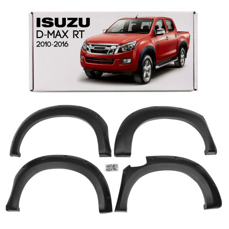 ISUZU D-MAX II RT 2012-2016 PRE-RESTYLING ALLARGAMENTI PARAFANGHI ABS (Cod. AP-3252-42727_A4x4)
