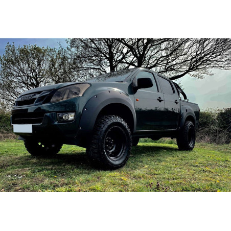 ISUZU D-MAX II RT 2012-2016 PRE-RESTYLING ALLARGAMENTI PARAFANGHI ABS (Cod. AP-3252-42727_A4x4)