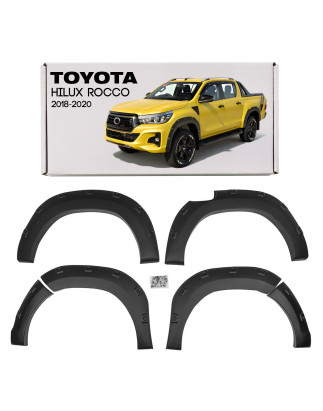 TOYOTA HILUX ROCCO VIII 2018-2020 DOPO IL PRIMO RESTYLING ALLARGAMENTI PARAFANGHI ABS (Cod. AP-5219-