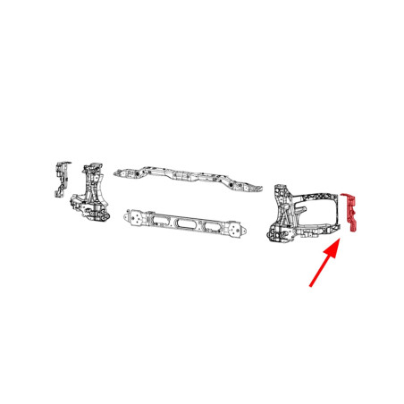 DODGE RAM 1500 IV 2008-2020 SUPPORTO FARO SINISTRO 68222827AB (Cod. AP-ADDC-5920A_A4x4)