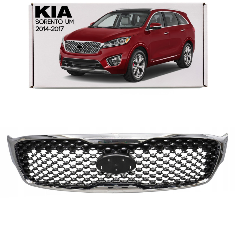 KIA SORENTO III UM 2014-2017 PRE-RESTYLING MASCHERINA RADIATORE MASCHERINA CROMATO 86350C5000 (Cod. 