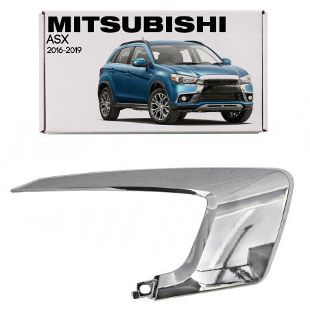 MITSUBISHI ASX 2016-2019 PO SECONDO RESTYLING CROMATA SUPERIORE MODANATURA ANTERIORE PARAURTI DESTRA
