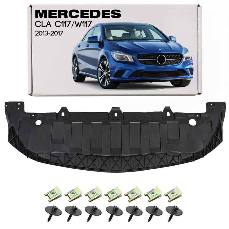 MERCEDES CLA C117 W117 2013-2017 PRE-RESTYLING PROTEZIONE PARAURTI ANTERIORE CON KIT VITI A117885003