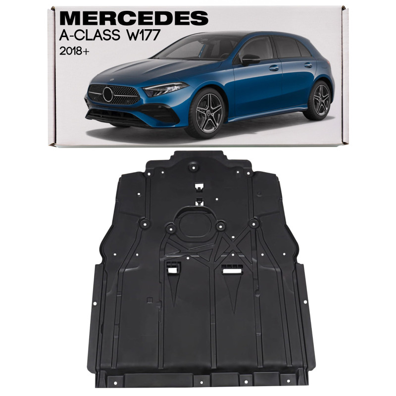 MERCEDES A-CLASS W177 2018+ PIASTRA PROTEZIONE PER MOTORE A2475202600 (Cod. AP-3654-2822B_A4x4)