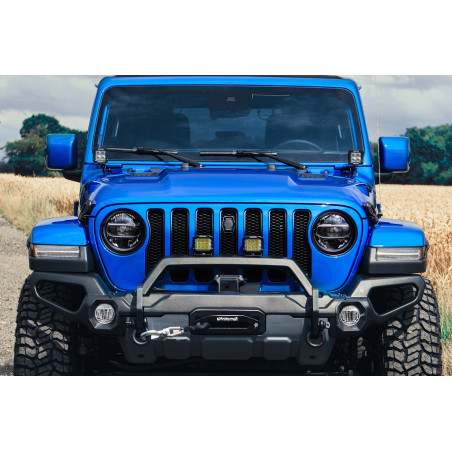 JEEP WRANGLER JL 2018+ SINISTRA GRIGLIA FENDINEBBIA TAPPO PER PARAURTI HUNTER (Cod. AP-1FF3-3724B_A4