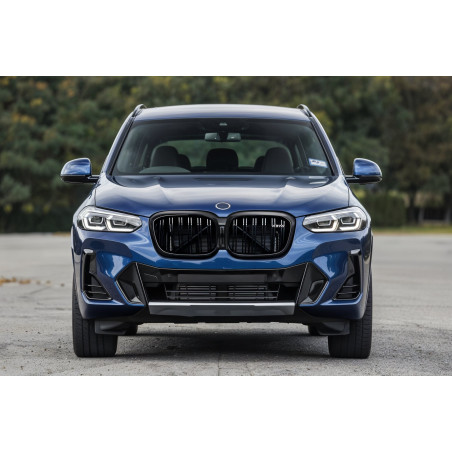 BMW X3 G01 2021+ RESTYLING MASCHERINA ANTERIORE NERO DOPPI ALETTE PER TELECAMERA 51135A36BD0 (Cod. A