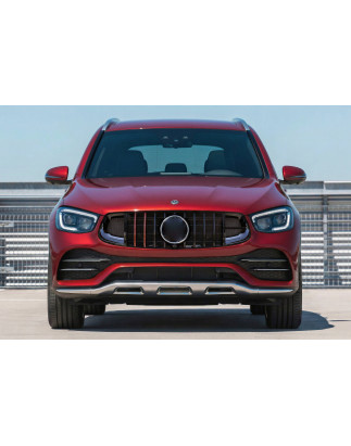 MERCEDES GLC X253 2019-2022 RESTYLING MASCHERINA PANAMERICANA GT BRABUS STYLE NERO CON TELECAMERA CO