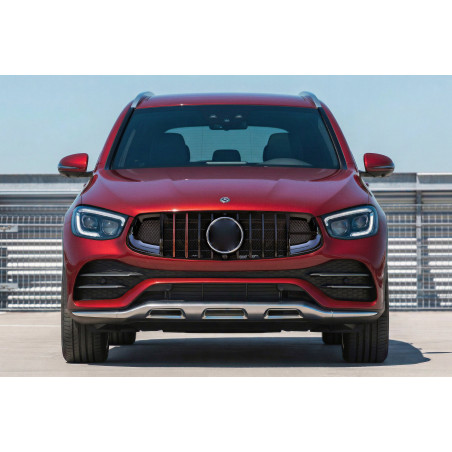 MERCEDES GLC X253 2019-2022 RESTYLING MASCHERINA PANAMERICANA GT BRABUS STYLE NERO CON TELECAMERA CO