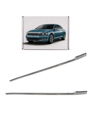 VOLKSWAGEN PASSAT B8 3G 2015-2019 PRE-RESTYLING CROMATA MODANATURA ANTERIORE PARAURTI SINISTRA 3G085