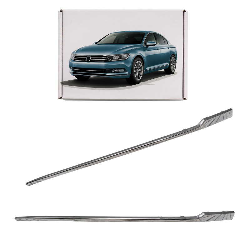 VOLKSWAGEN PASSAT B8 3G 2015-2019 PRE-RESTYLING CROMATA MODANATURA ANTERIORE PARAURTI SINISTRA 3G085